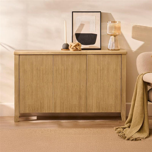 Raleigh 3 Door Large Sideboard - Whitewash