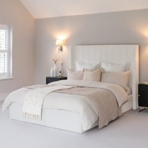 Alice King Ottoman Bed - Boucle - Luxurious Textured Comfort