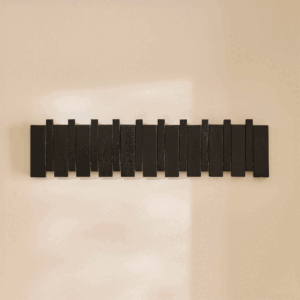 Lowell Wooden Folding Coat Rack - Black Oak - Versatile Design