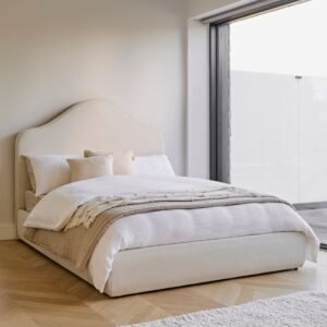 Odette Double Ottoman Bed - Ivory