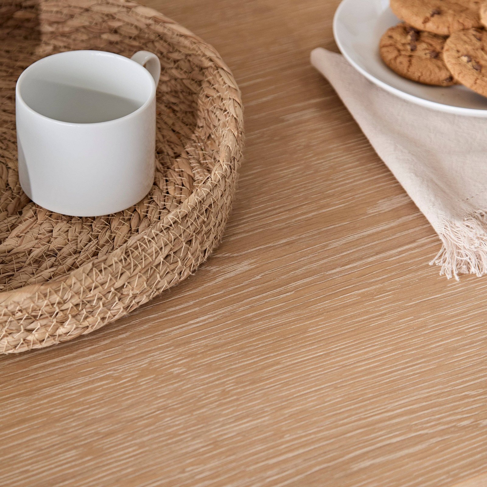 Amelia Whitewash Wood Dining Table - Extendable - Flexible Entertaining - Image 2