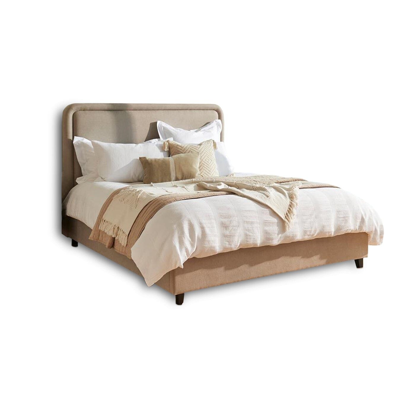 Robyn Double Ottoman Bed - Soft Beige - Elegant Storage Solution - Image 13