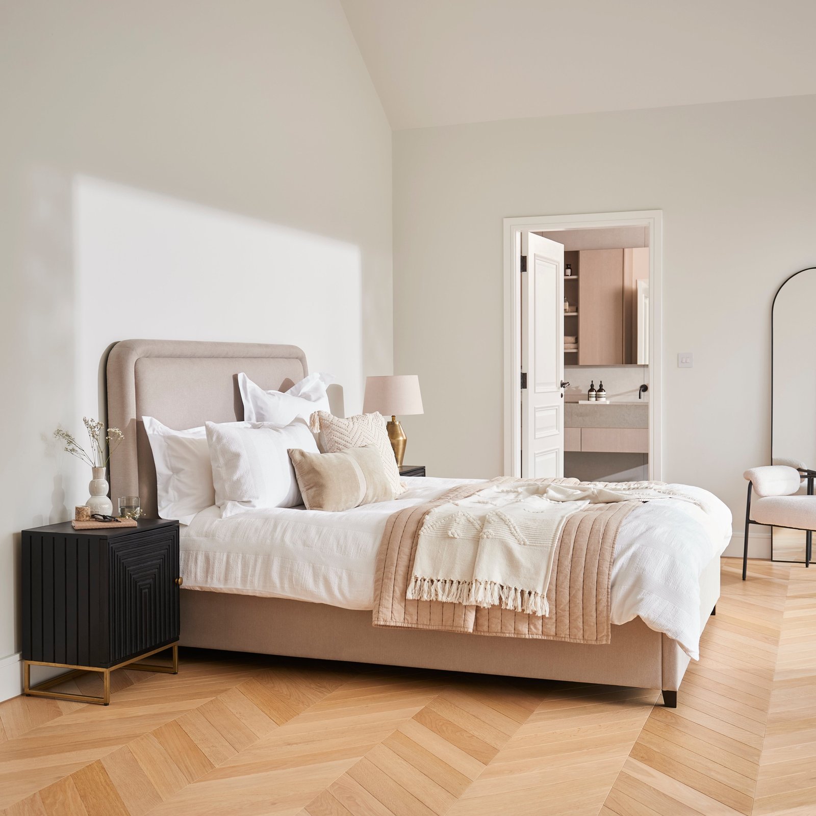 Robyn Double Ottoman Bed - Soft Beige - Elegant Storage Solution - Image 11