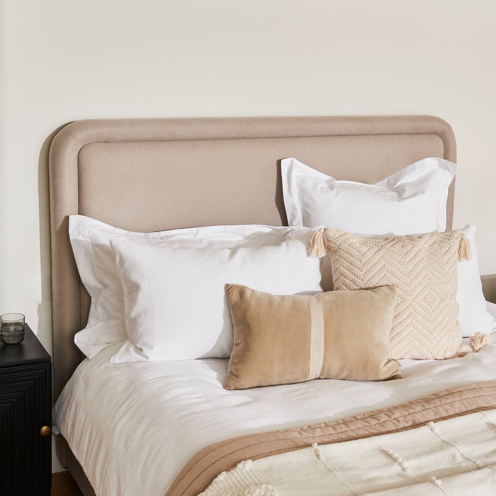 Robyn Double Ottoman Bed - Soft Beige - Elegant Storage Solution - Image 8