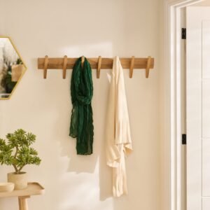 Roe Large Pale Oak Coat Rack - Premium Scandinavian Design