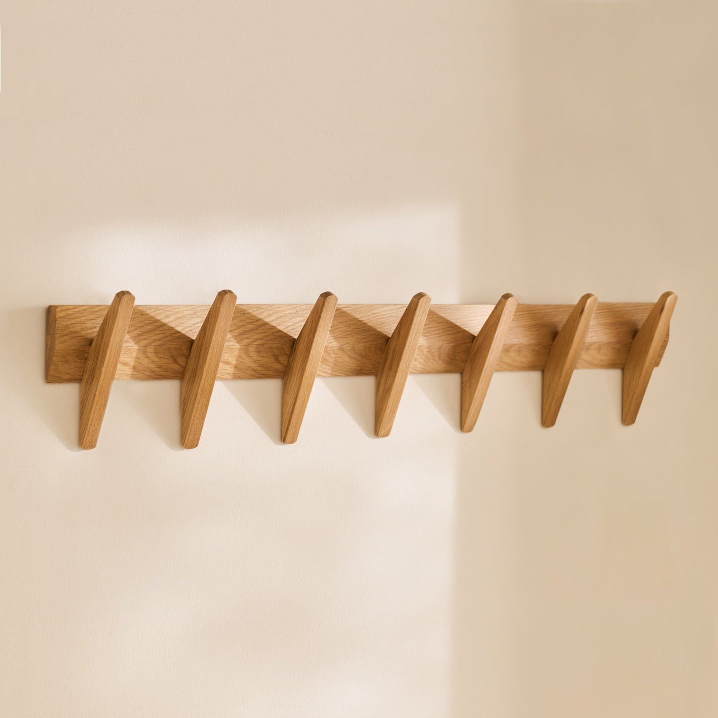 Roe Large Pale Oak Coat Rack - Premium Scandinavian Design - Image 3
