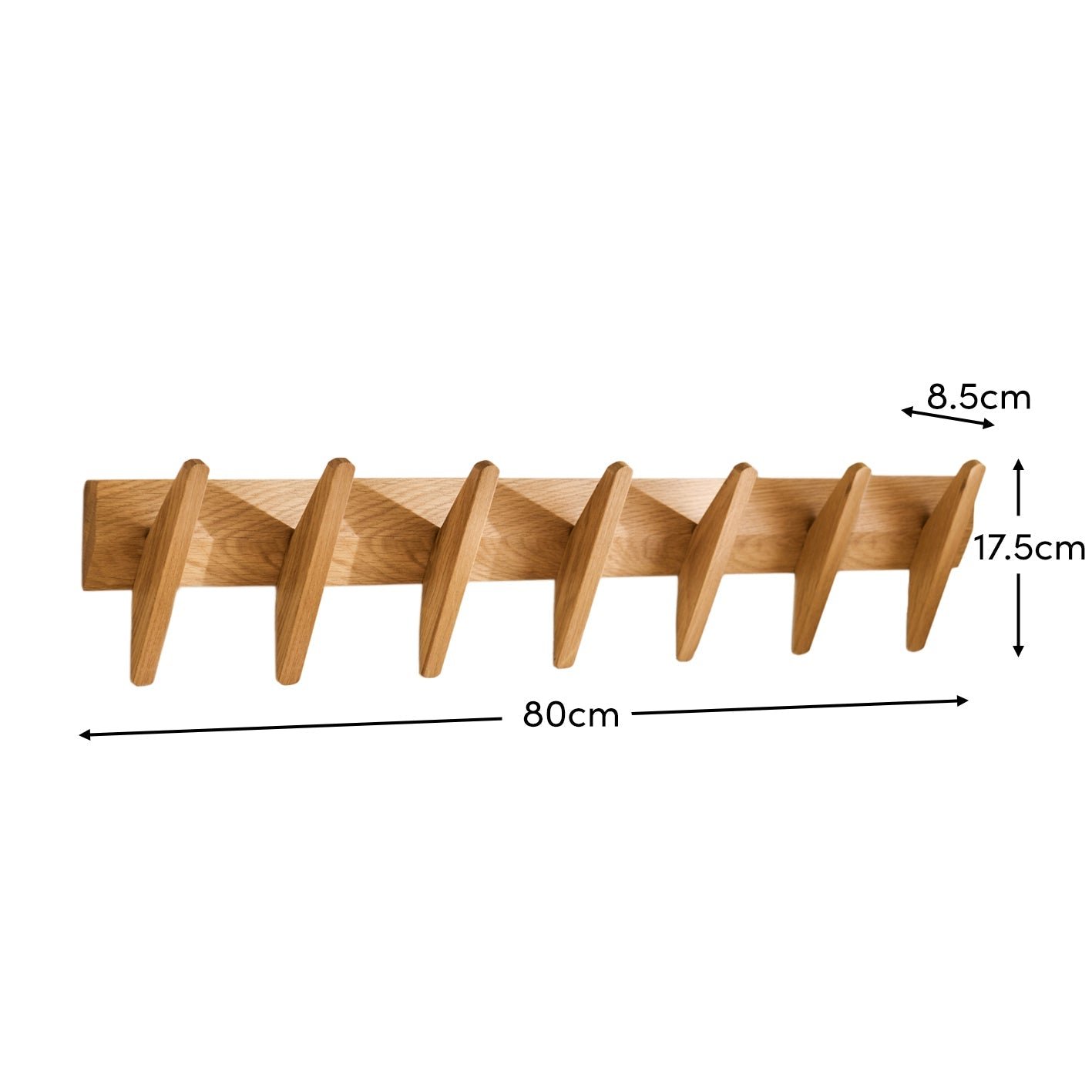 Roe Large Pale Oak Coat Rack - Premium Scandinavian Design - Image 7