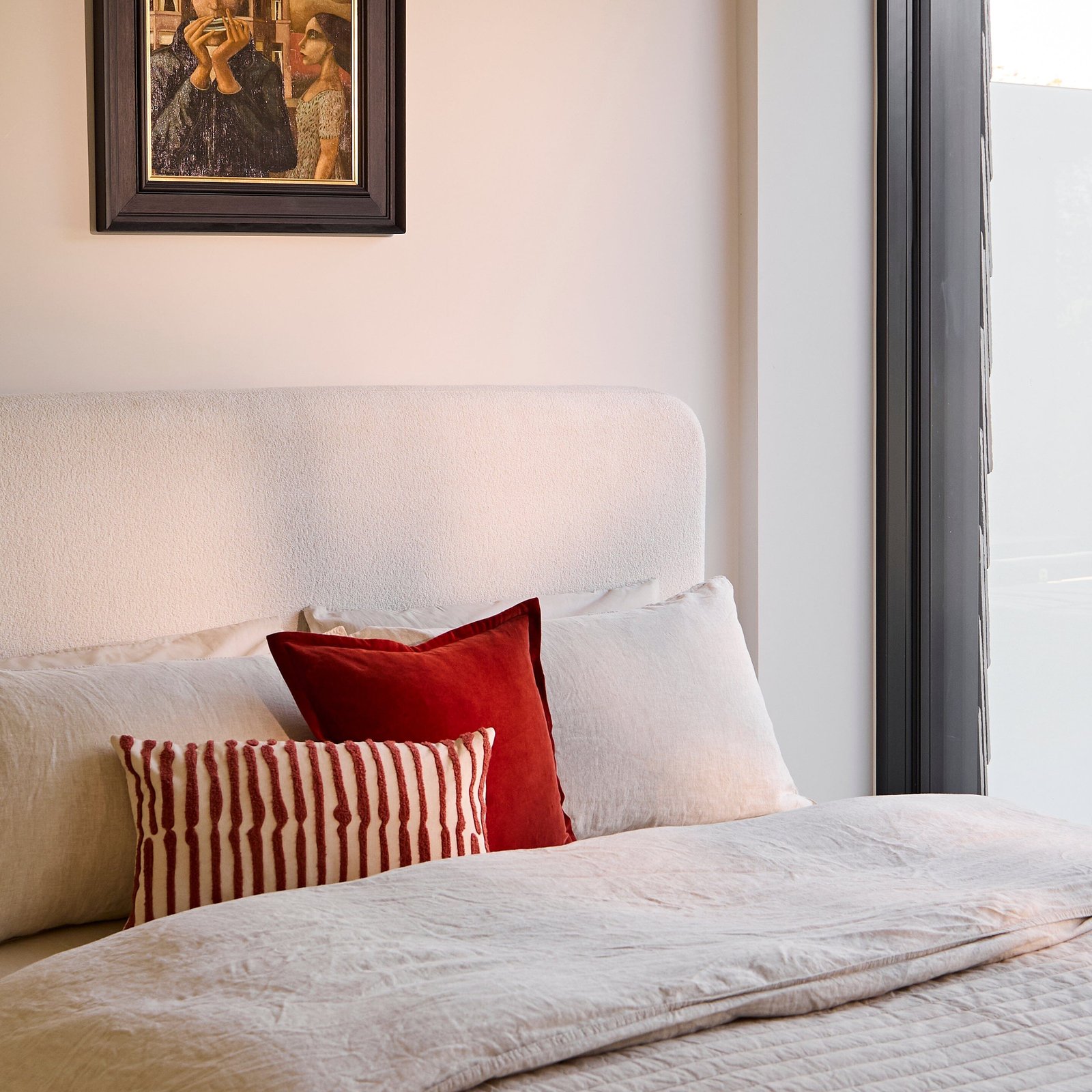 Tallulah Double Bed - Chalk White Boucle - Cloud-Like Elegance - Image 6