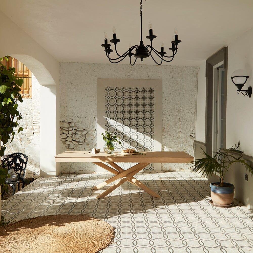 Amelia Whitewash Wood Dining Table - Extendable - Flexible Entertaining - Image 10