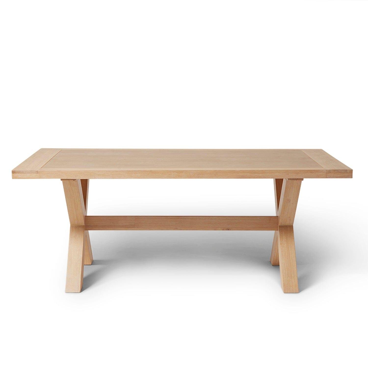 Charlotte Whitewash Dining Table - Cross Leg - Scandinavian Dining Elegance - Image 13