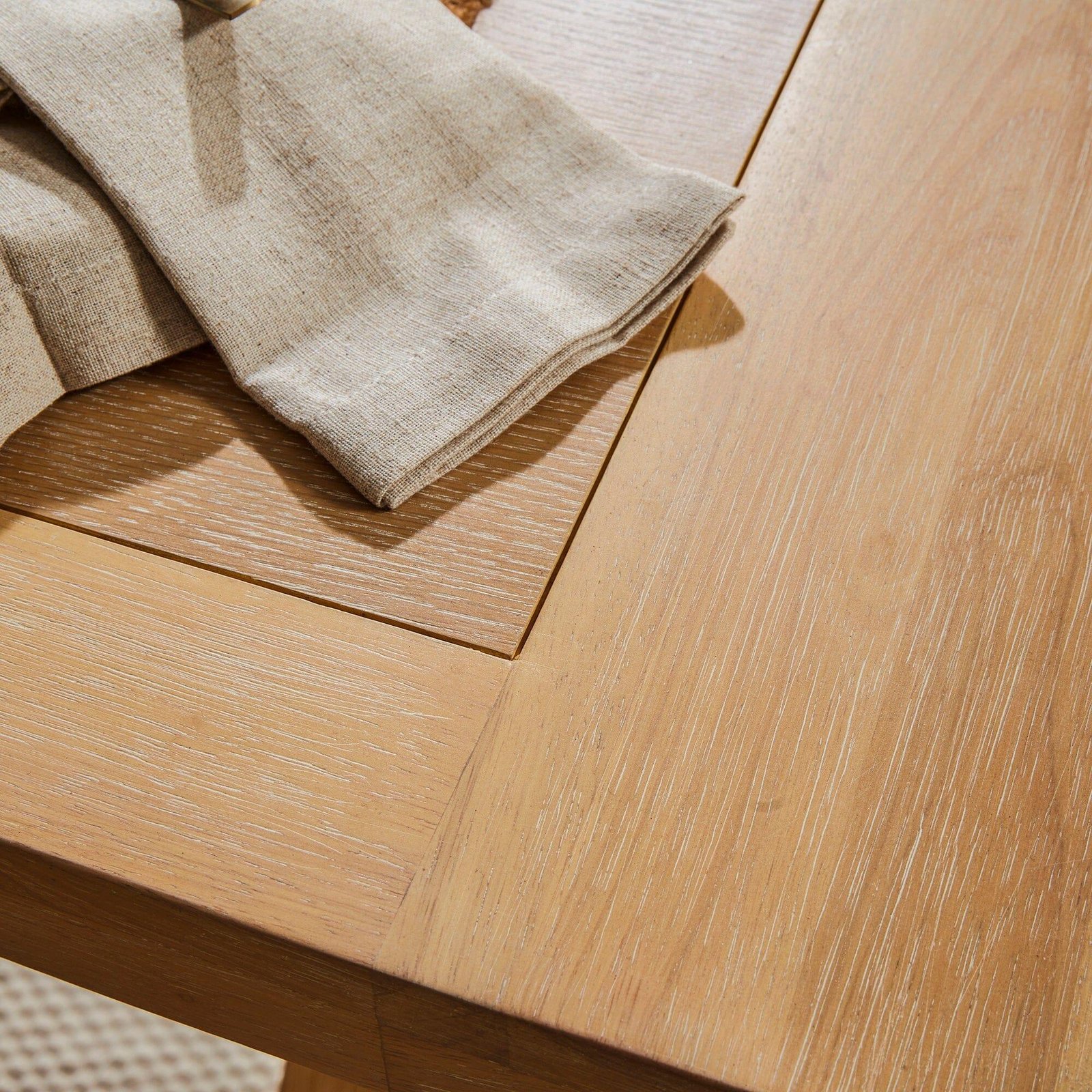 Charlotte Whitewash Dining Table - Cross Leg - Scandinavian Dining Elegance - Image 7