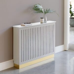 Iliana Medium Radiator Cover - Snow White - Pure Elegance