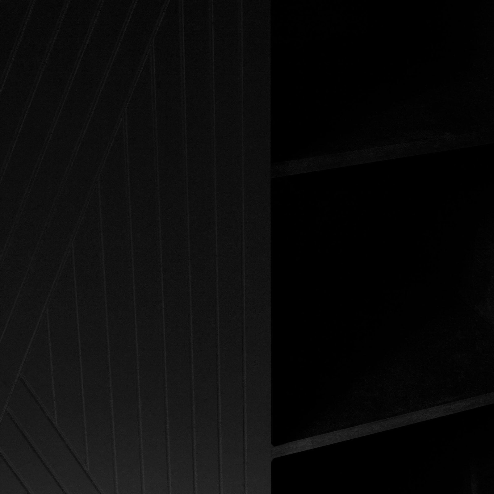 Jack Geometric Shoe Cabinet - Black - Bold Contemporary Storage - Image 4