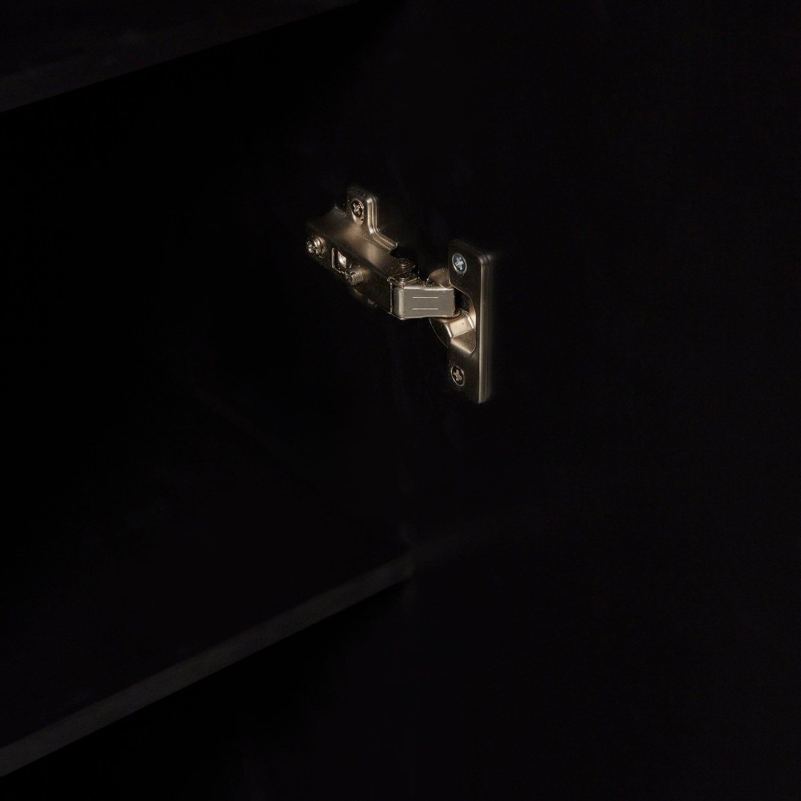 Jack Geometric Shoe Cabinet - Black - Bold Contemporary Storage - Image 5