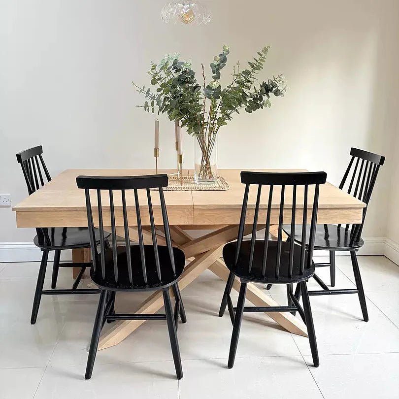 Amelia Whitewash Wood Dining Table - Extendable - Flexible Entertaining - Image 3