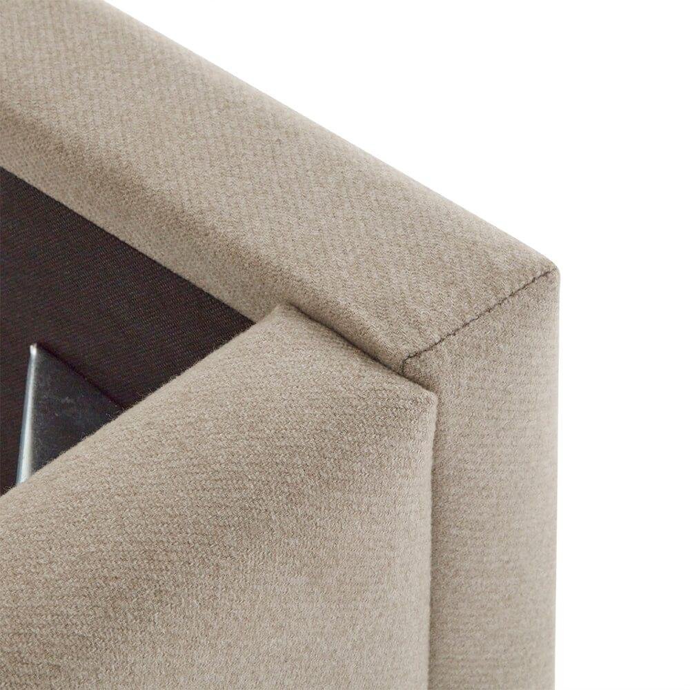 Otto King Size Ottoman Bed - Fossil Woolly Twill - Luxurious Comfort - Image 8