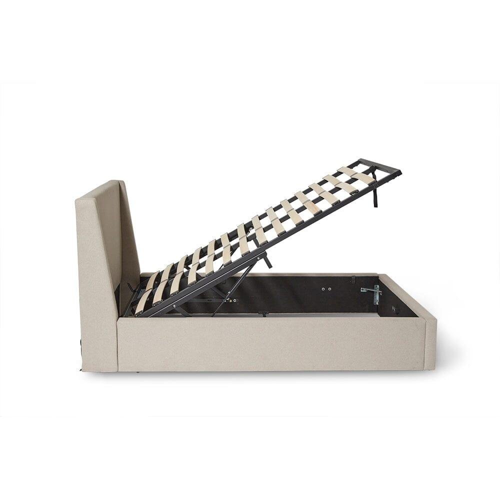 Otto King Size Ottoman Bed - Fossil Woolly Twill - Luxurious Comfort - Image 10